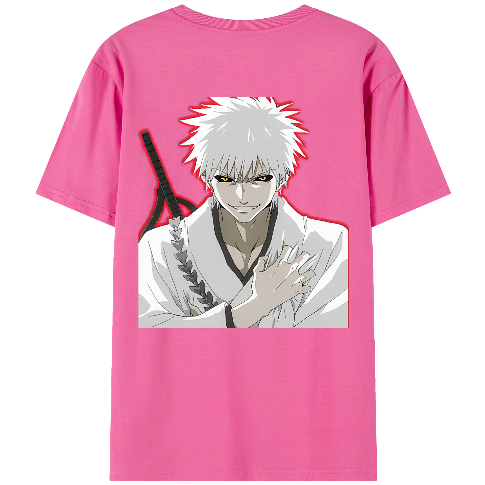 （画像用） ブリーチ 黒崎一護（くろさき いちご）BLEACH Kurosaki Ichigo レディース半袖Tシャツ(バックプリント)